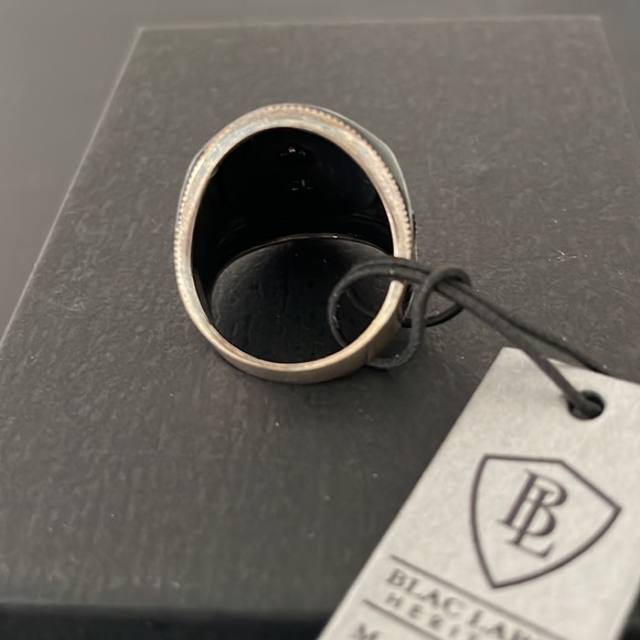 BLACK LABEL HERITAGE UNISEX STERLING SILVER RING - Picture 7 of 15